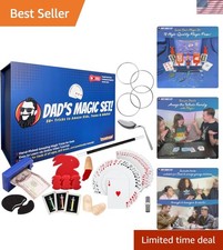 Amazing Magic Tricks Set for Dad: 50 Exciting Illusions with Video Lessons