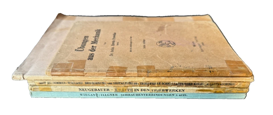 Lot 5 Vintage German Engineering Books Springer Deuticke 1939–1962 Mechanic Math - Image 2 of 4