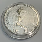 2018 FIJI , MERMAID RISING 1oz Silver Coin In Capsule