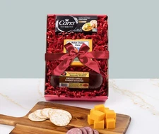 Deluxe Cheddar Cheese, Sausage & Cracker Gift Box
