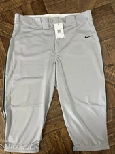 Nike Vapor Select Baseball/Softball Pants Men’s Size (2XL) Gray w/Green Pipe 250