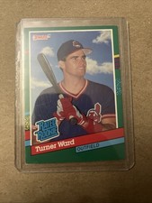 1990 Leaf Turner Ward #429 Rated Rookie Cleveland Indians Baseball Card. rookie card picture