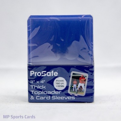 (1) Pro Safe 3''x4'' 130pt Thick Toploader 10ct w/ Card Sleeves Free Shipping!