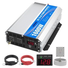 1600Watt Power Inverter Modified Wave DC 12volt to AC 120volt with Remote Contro
