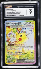 2024 Pokemon Surging Sparks Pikachu ex Special Illustration Rare CGC 9 #238/191
