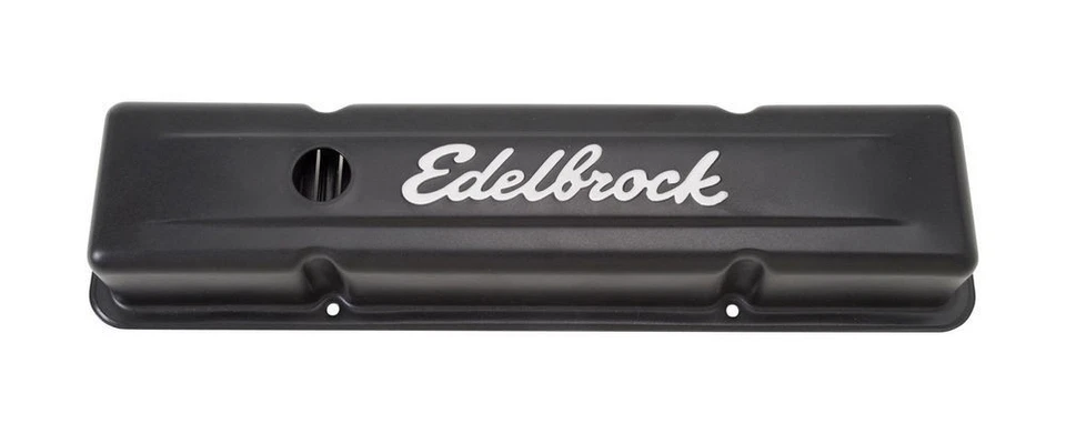 Edelbrock 4443, Paquete de 2 Black Steel SBC Signature Series V/C'S - Black Performance Foto 3 de 4