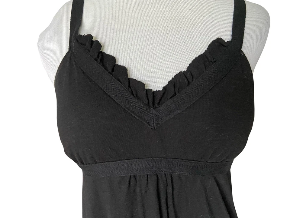Vestido Babydoll Y2K Mossimo Empire Cintura Talla M Negro Años 2000 De Colección Indie Sleaze Foto 2 de 4