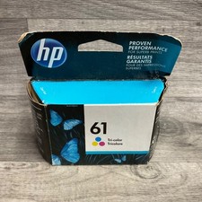 Genuine New HP 61 Tri-Color Ink Cartridge CH562WN Sealed EXP April 2018