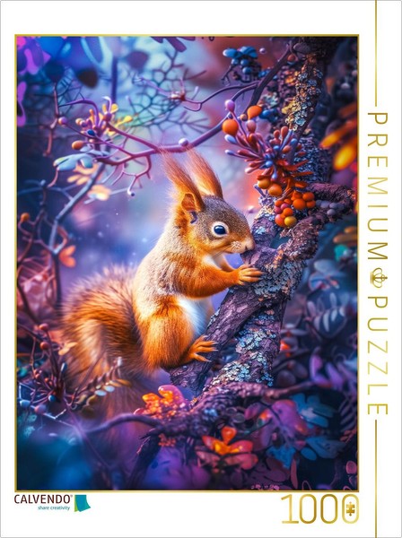 Calvendo Puzzle Squirrels And Their Magical Hiding Places | 1000 Pieces, Finishe-image