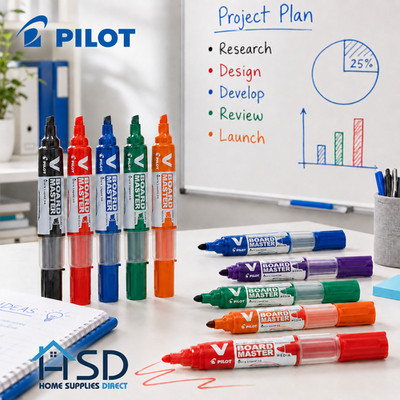 Pilot Begreen V Board Master Whiteboard Marker Stifte Kugelspitze Keilspitze UK