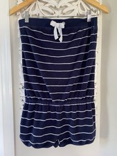 Ralph Lauren Girls Terry Cloth Striped Romper Sz L 12/14 Preppy Beach VTG Y2K