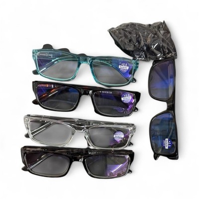 Blue Light Blocking Glasses Set of 5 Anti-Eye Strain Filters