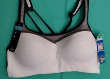 Hanes SIZE SMALL WHITE Women's X-Temp Pullover Wire Free Strappy Sports Bra