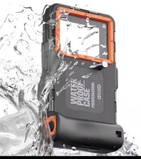 Shellbox Waterproof Case Professional Underwater Housing Black Orange