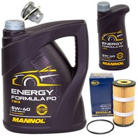 MotoröL Set 5W-40 6 Liter + ÖLfilter Sh 4081 P + Schraube FüR Opel Vivaro 1.6