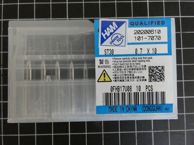 10 x HAM Mikrobohrer ST30 0.7 x 10