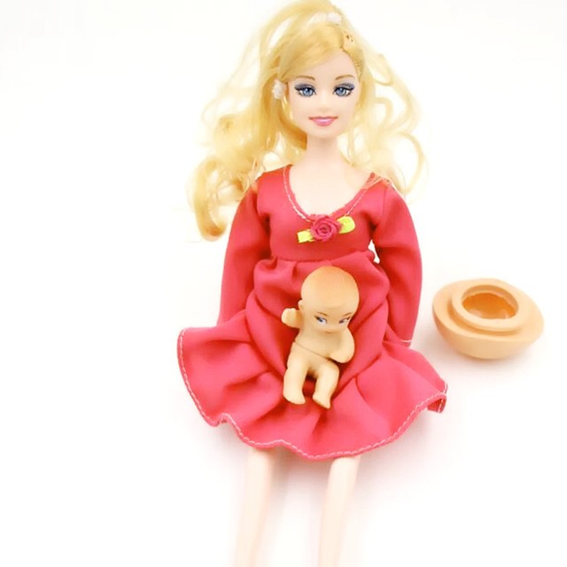 barbie with a baby in her tummy