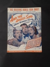 1944 And The Angels Sing His Rocking Horse Ran Away Sheet Music Dorothy Lamour
