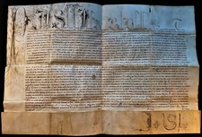 POPE PIUS IV BULL Signed by Cardinal SAULI 1565 (Gian Angelo Gian A Papst Bulle)