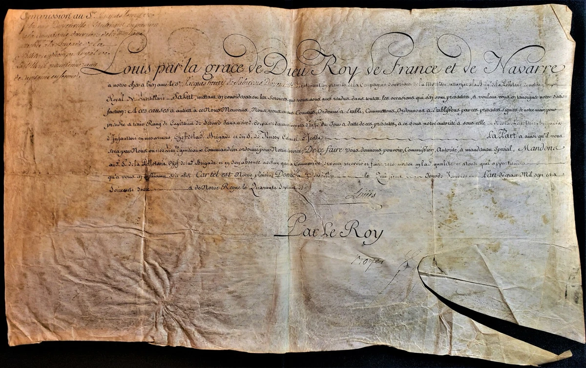 French Parchment Handwritten Manuscript Antique Manuscripts for 