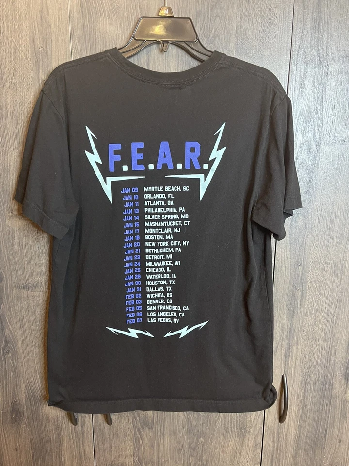 Papa Roach F.E.A.R. Face Everything And Rise Tour T Shirt - Adult Medium Black - Image 4 of 4
