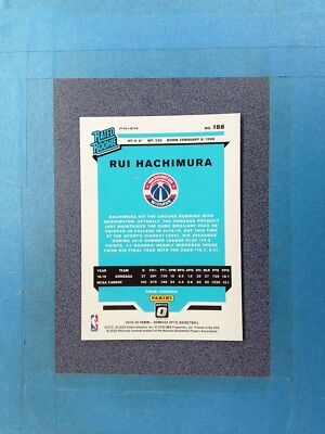 2019-20 Optic RUI HACHIMURA Rated Rookie #188 Pink Prizm
