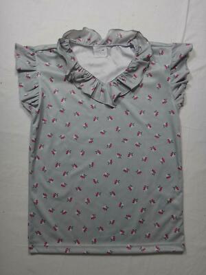 16329 Damen Bluse kurzarm Stoff Basic Line Gr. L grau