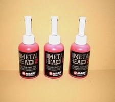 3 Metal Head2 Paint Markers 2 Oz Red Metal Marking Auto Salvage Concrete Lumber