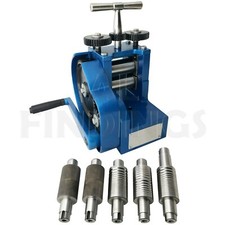 3" Walzwerk Flachdesigns Gold Silber Barren 7 Walzen Schmuckwerkzeug