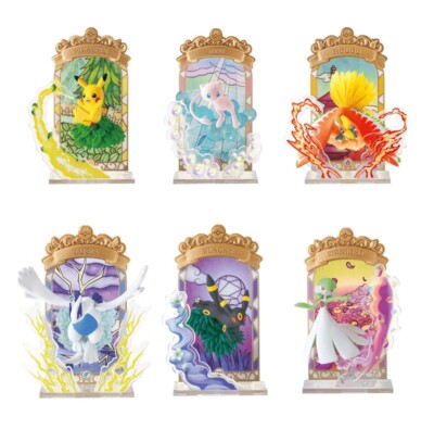 RE-MENT Pokemon Stained Glass Collection Mini Figure Toy #1