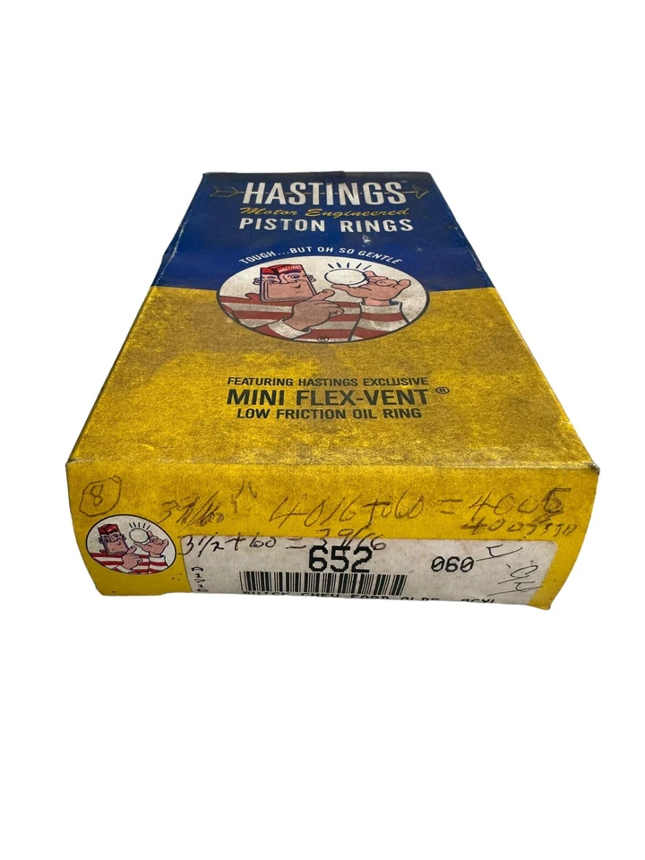 黑斯廷斯活塞环 652 060 发动机活塞环 别克 雪佛 福特 Olds 8CYL — 第 2/3 张图片