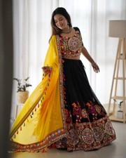 NAVRATRI CHANIYA CHOLI LEHENGA READYMADE STITCHED FOR WEDDING WOMEN PARTY SKIRT