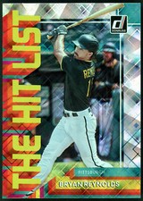 2022 Donruss Baseball Bryan Reynolds The Hit List Rapture #THL-4 - Pirates