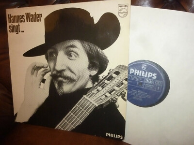 Hannes Wader, Singt... Liedermacher German Philips Stereo 844360 PY LP, 12'' 1972