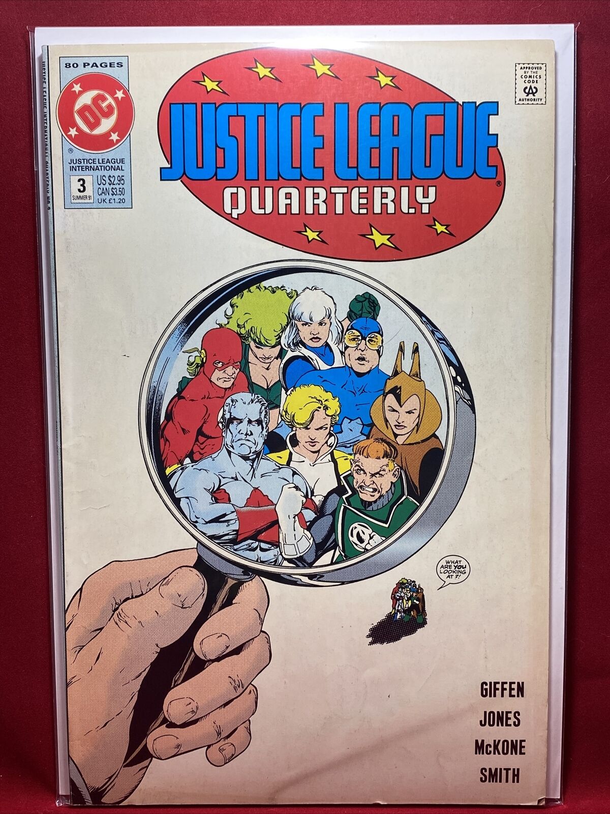 Justice League Quarterly #3 FN 1991 Stock Image
