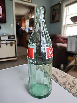 Vintage 1972 Coca-Cola Coke Green Glass 32 Fl. Oz. Bottle No Cap