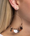 Wiry Wayfarer - Copper Earrings - Paparazzi