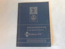 Betriebsanleitung für das Spezialkraftfahrzeug IFA Multicar 25
