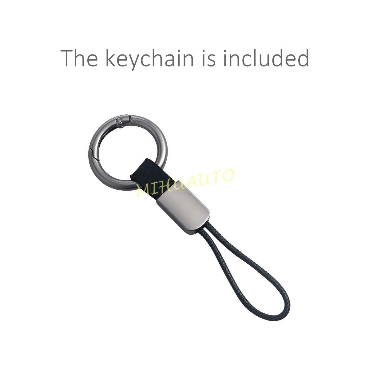 2x Silicone Car Key Case Cover Keychain For 2024-2025 VW Atlas/Atlas Cross Sport