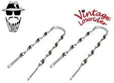 2 Vintage Lowrider 20" Replacement Flat Twisted Bicycle Chrome Fender Braces.