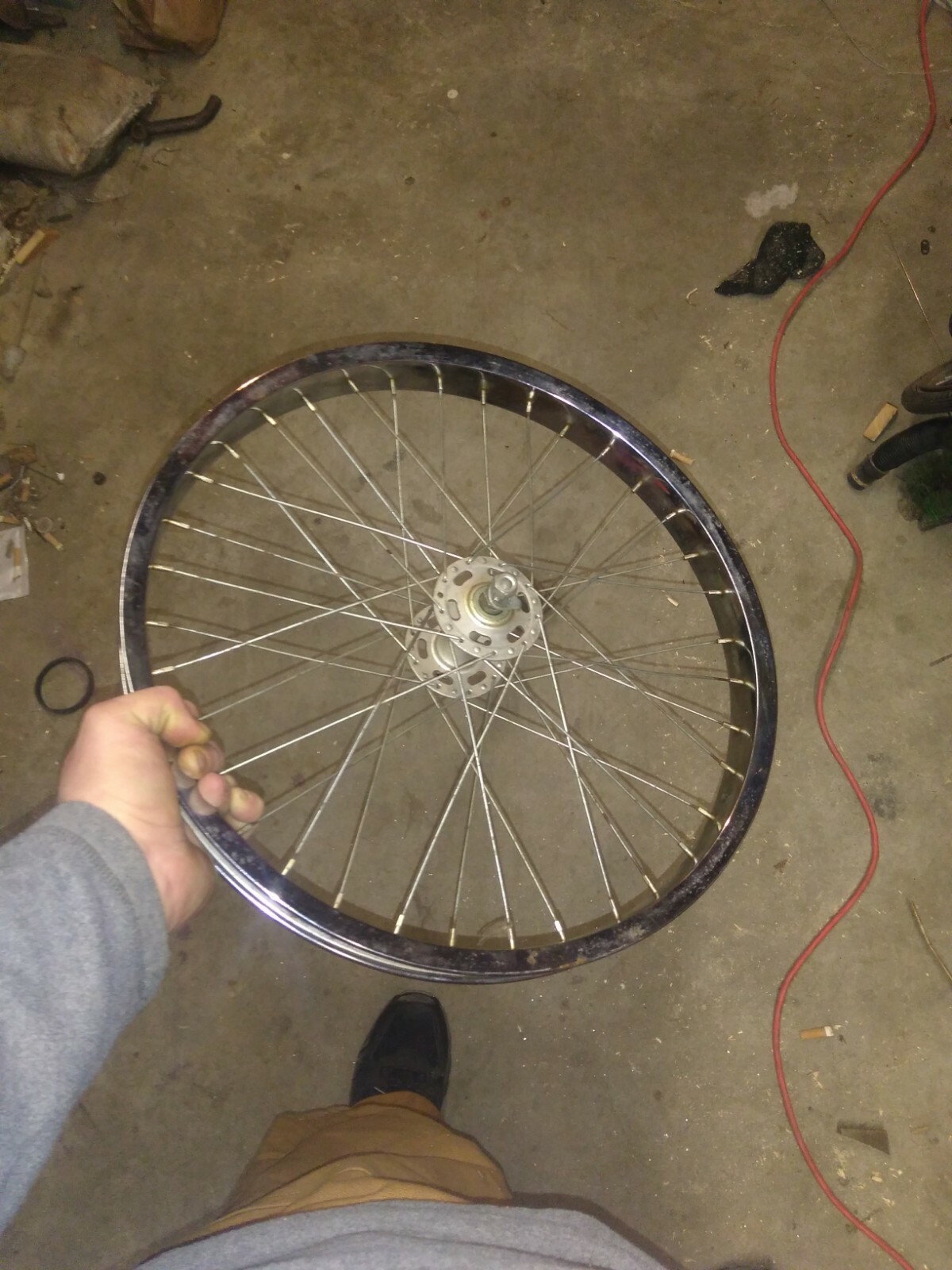 OLD SCHOOL BMX ARAYA RB-17 RIMS GT REAR HUB SHIMANO 20 X 1.50 VINTAGE