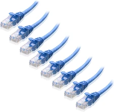 Cable Matters 8-Pack Snagless Short Cat 5E Ethernet Cable - 3Ft, Gigabit Cat5E C