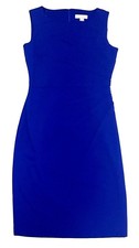 Stunning Calvin Klein Starburst Sheath Dress A-line Sleeveless Blue New Women