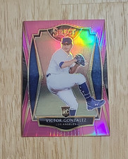 2021 Select VICTOR GONZALEZ Pink Prizm /10 #119 Premier Rookie Dodgers SSP