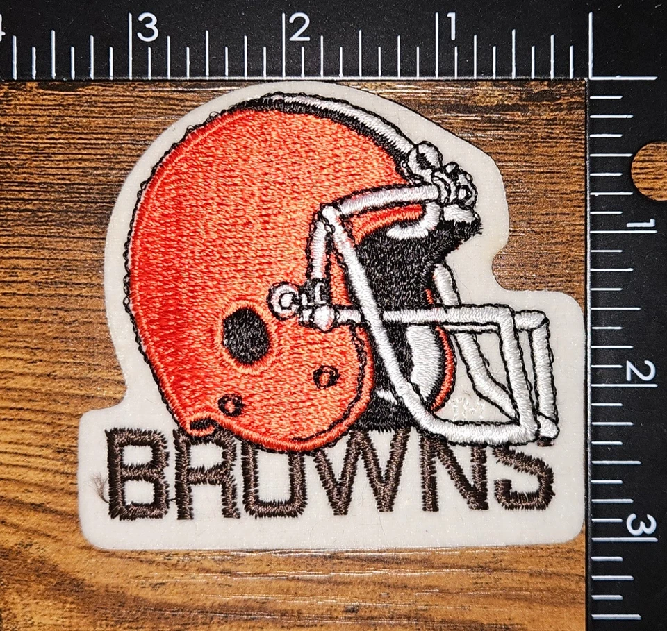 Cleveland Browns Vintage NFL Team 1980's Helmet Logo Collectible Football Patch