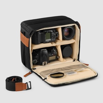 C Coiro Camera Bag DSLR Mirrorless SLR Waterproof Lens Case Insert Black