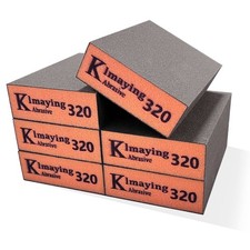 Sanding Sponge, 320 Grit Assortment Block, Wet 320grit-6PCS, Brown