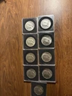 9 Kennedy Half Dollar 50C Coin Lot 1967 1969 US Coins 40% silver