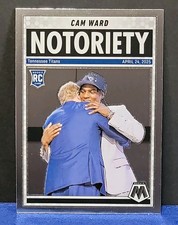 2025 Panini Mosaic  Cameron Ward Notoriety Rookie Insert  #17, Tennessee Titans 