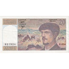 [#336920] France, 20 Francs, Debussy, 1984, E.014, EF
